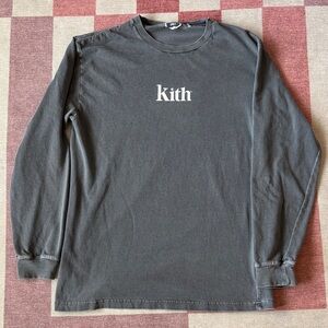 Kith Charcoal Long Sleeve Tee